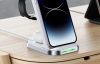 3in1 Qi inductive charger with stand Acefast E15 15W (white)