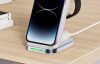 3in1 Qi inductive charger with stand Acefast E15 15W (white)