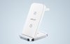 3in1 Qi inductive charger with stand Acefast E15 15W (white)