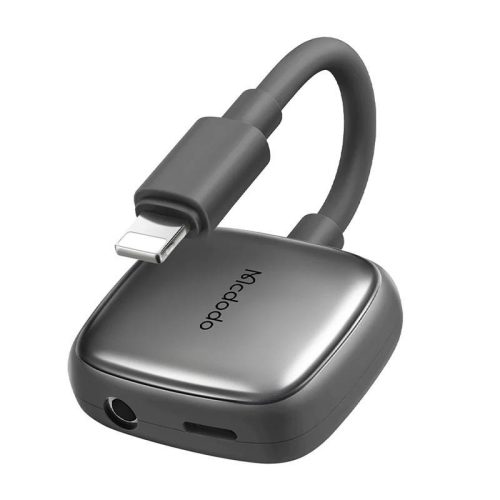 Lightning to AUX mini jack 3.5mm + Lightning adapter, Mcdodo CA-2740 (gray)