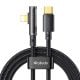 Mcdodo CA-3391 USB-C to Lightning Prism 90 degree cable, 1.8m (black)