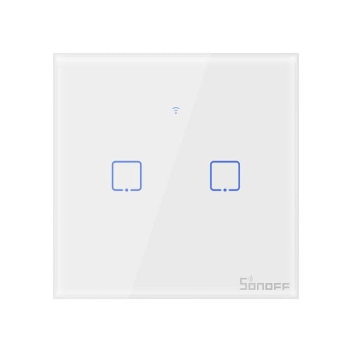 Sonoff Érintőképernyős kapcsoló WiFi + RF 433 T1 EU TX (2 csatornás)