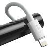 USB-C kábel Lightning Baseus Simple Wisdomhoz, PD, 20W, 1,5m (fehér) 2 db.