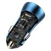 Baseus Golden Contactor Pro autós töltő, 2x USB, 40W (kék)