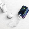 Baseus Bright Mirror USB 3 az 1-ben kábel, mikro USB / Lightning / USB-C, lapos, 3,5 A, 1,2 m (fehér