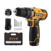 Deko Tools DKCD12ID01-5S3 Akkumulátoros ütvefúrógép 12V