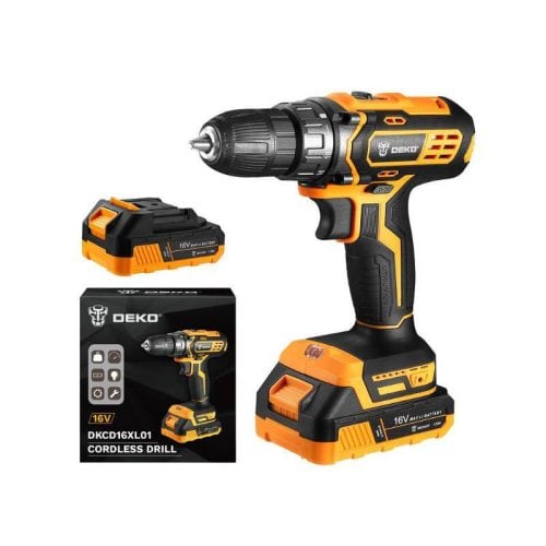 Deko Tools DKCD16XL01-H5S2 Akkumulátoros fúrógép, 16V