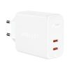 Wall charger Acefast A9 PD40W, 2x USB-C (white)