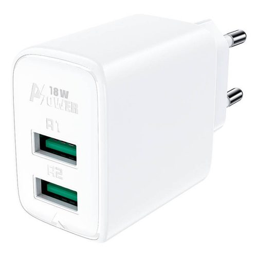 Wall Charger Acefast A33, 2x USB, 18W, QC3.0 (white)