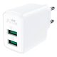 Wall Charger Acefast A33, 2x USB, 18W, QC3.0 (white)