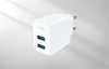 Wall Charger Acefast A33, 2x USB, 18W, QC3.0 (white)