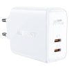 Wall charger Acefast A29 PD50W GAN, 2x USB, 50W (white)