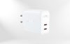 Wall charger Acefast A29 PD50W GAN, 2x USB, 50W (white)