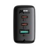 Wall Charger Acefast A13 PD 65W, 2x USB-C + USB (black)