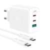 Wall Charger Acefast A13 PD 65W, 2x USB-C + USB (white)