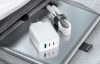 Wall Charger Acefast A13 PD 65W, 2x USB-C + USB (white)