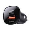 Car Charger Acefast B1 mini 38W, USB + USB-C (black)