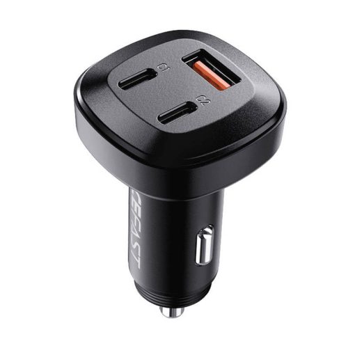 Car Charger Acefast B3, 66W, 2x USB-C + USB (black)