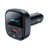 Car Charger Acefast B5, 101W, 2x USB-C + USB, OLED (black)