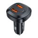 Car Charger Acefast B9, 66W, 2x USB + USB-C (black)