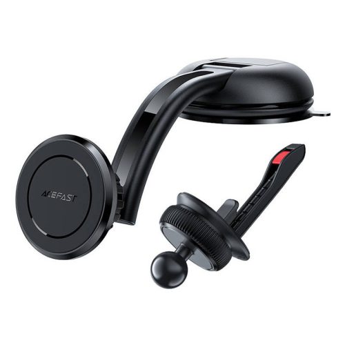 Suction Car Phone Mount Acefast D7, magnetic (black)