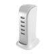 Dudao A5EU 5x USB charger + power cable (white)