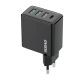 Travel charger Dudao A5HEU 3x USB + USB-C, PD 20W (black)