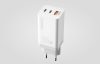 GaN 65W charger Dudao A7xsEU 2x USB-C + USB (white)