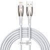 Baseus Glimmer USB-C - Lightning töltőkábel, 2.4A, 2m (fehér)