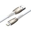 Baseus Glimmer USB-C - Lightning töltőkábel, 2.4A, 2m (fehér)