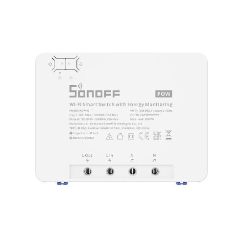 Sonoff Smart WiFi POWR3 kapcsoló nagy teljesítménnyel