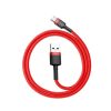 USB-USB-C kábel Baseus Cafule 3A 0,5 m (piros)