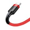 USB-USB-C kábel Baseus Cafule 3A 0,5 m (piros)