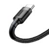USB-USB-C kábel Baseus Cafule 3A 0,5 m (szürke-fekete)