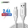 USB-Mikro USB-kábel UGREEN QC 3.0 2,4A 2m (fehér)