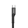 Baseus Spring USB-USB-C rugós kábel 1m 2A (fekete)