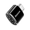 Baseus USB-USB Type-C 2.4A adapter (fekete)