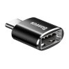 Baseus USB-USB Type-C 2.4A adapter (fekete)