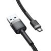 Baseus Cafule 2A 3 m USB-Micro USB kábel (fekete-szürke)