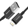 USB-kábel a Lightning Baseus Superior sorozathoz, 2,4A, 1 m (fekete)