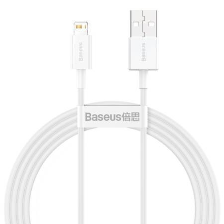 USB-kábel a Lightning Baseus Superior sorozathoz, 2,4A, 1,5 m (fehér)