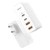 Baseus GaN2 Pro fali töltő, 2x USB + 2x USB-C, 100W, EU (fehér)