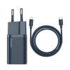 Baseus Super Si Quick Charger 1C 20W fali töltő 1 m-es USB-C-villámkábellel (kék)