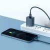 Baseus Super Si Quick Charger 1C 20W fali töltő 1 m-es USB-C-villámkábellel (kék)