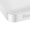 Powerbank Baseus Bipow 10000mAh, 2xUSB, USB-C, 20W (fehér)