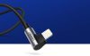 UGREEN US299 szögletes USB villámkábel, MFi, 1 m (fekete)