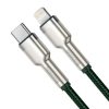 USB-C kábel a Lightning Baseus Cafule-hez, PD, 20 W, 1 m (zöld)