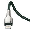 USB-C kábel a Lightning Baseus Cafule-hez, PD, 20 W, 1 m (zöld)