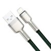 USB-kábel Lightning Baseus Cafule-hez, 2,4A, 2m (zöld)