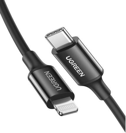 UGREEN US171 USB-C to Lightning Cable, 36W, 2m (black)